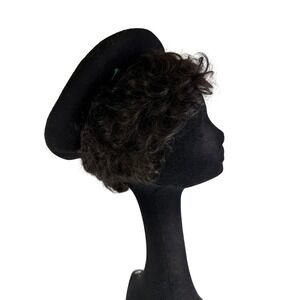 Boina Beret Hat Black Wool Spanish Military Style Super Exposition - BK